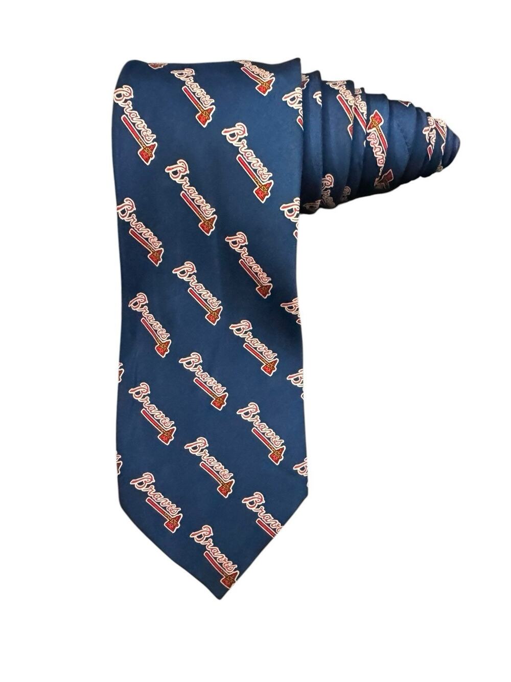 MLB Atlanta Braves Logo Baseball Men’s NeckTie June 20, 2004 Fathers Day Game